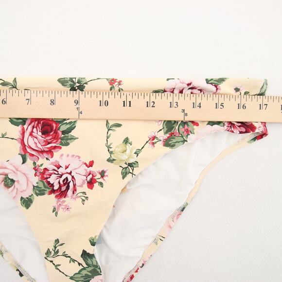 Antonio Melani x Style Bungalow Bikini Bottom Mira Flores Garden Cream XL NWT - Picture 4 of 12